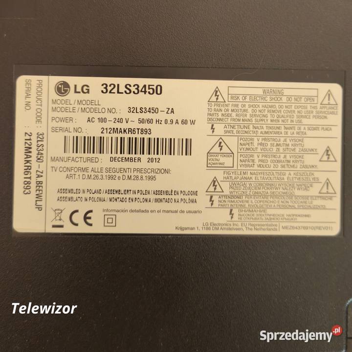 Komplet używanych mebli pokojowych TV LG 32 Wola