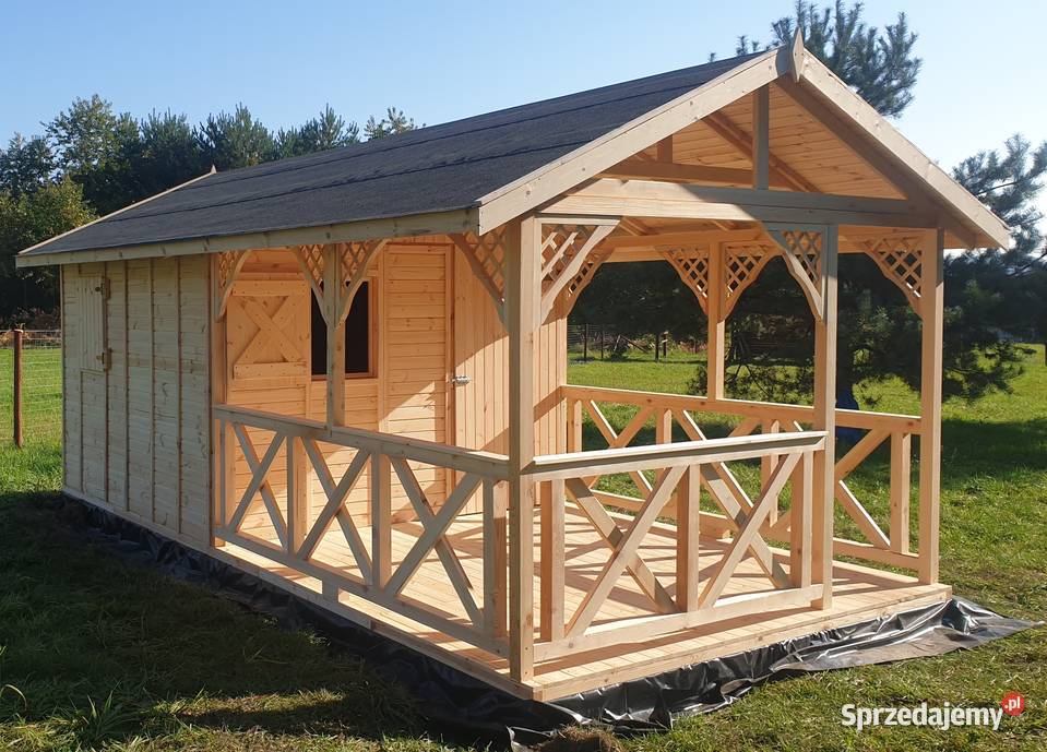 Domek letniskowy ogrodowy drewniany altana śląskie Zimnowoda