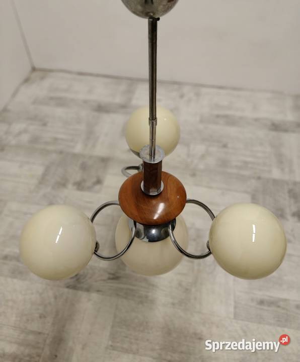 żyrandol sufitowy art Deco vintage lata 50te