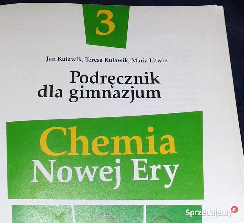 Chemia Nowej Ey 3 Podręcznik J Kulawik M Litwin Chełm