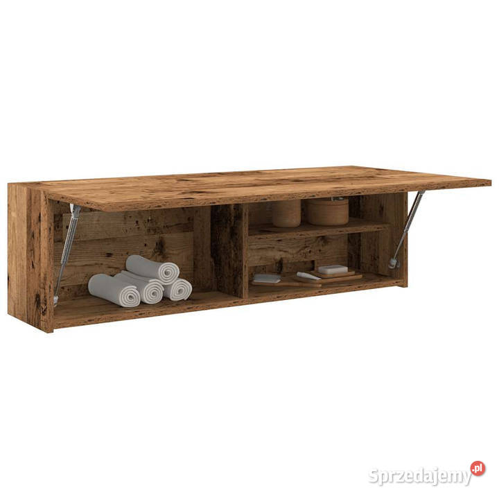 Wisząca szafka łazienkowa stare drewno 100x25x30 mazowieckie