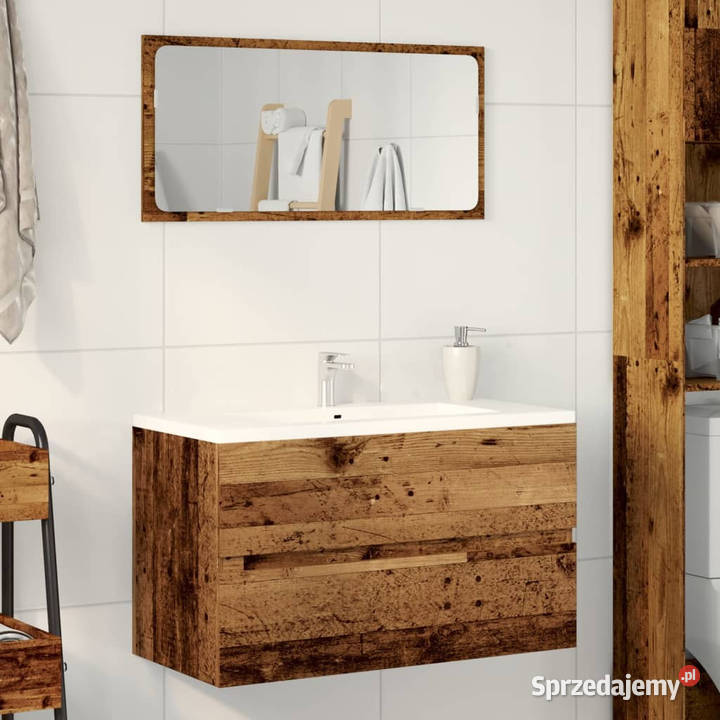 Szafka pod umywalkę stare drewno 90x385x45 Warszawa