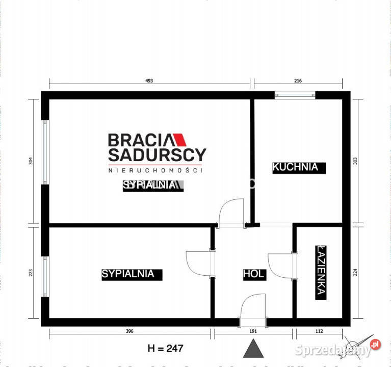 Mieszkanie 3726m2 2pokojowe Kraków al Pokoju małopolskie