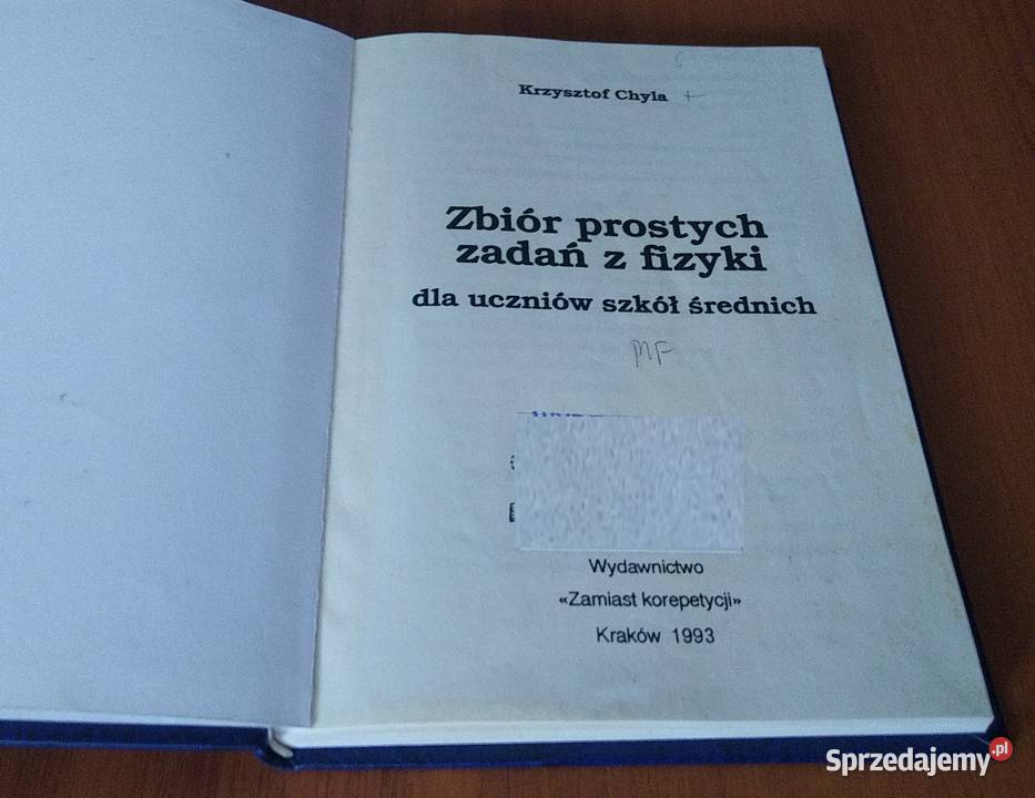 Zbiór prostych zadań z fizyki szkół średnich twarda