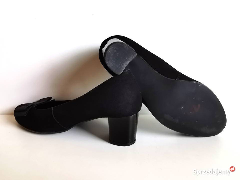 7122 BUT S KOMFORT FIT eleganckie czarne skóra opolskie Kędzierzyn-Koźle