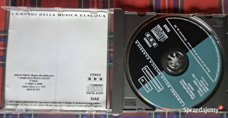 I Grandi Della Musica Classica Mendelssohn 2 3CD Kraków sprzedam