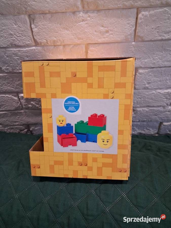 Nowy pojemnik LEGO Głowa żółty/złoty Łódź sprzedam