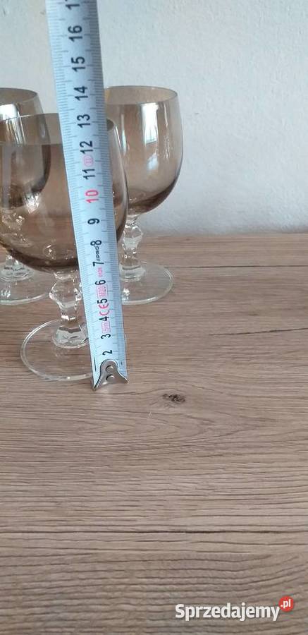 Lampki do wina prl Porcelana i szkło Przedbórz