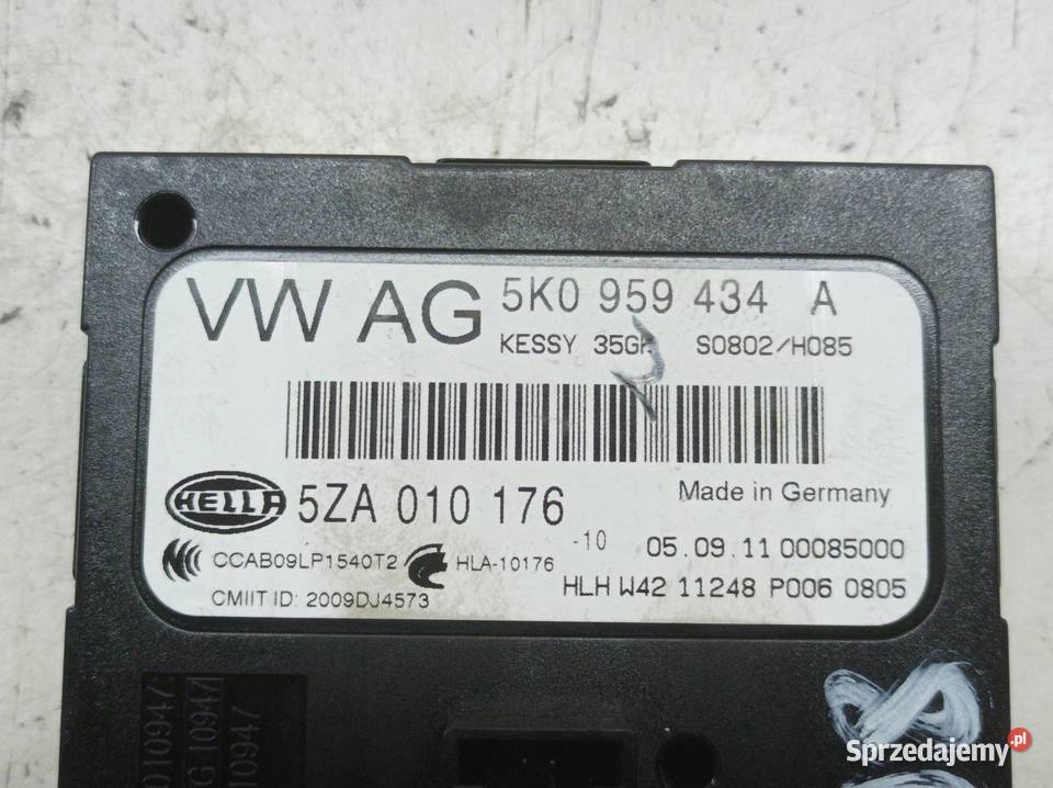 MODUŁ KESSY 5K0959434A 5010176 Skoda Superb II Rok produkcji 2011