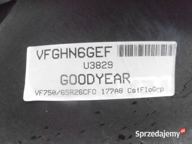 Opony Goodyear 75065R26 177A8 CustomFloGrip Głubczyce