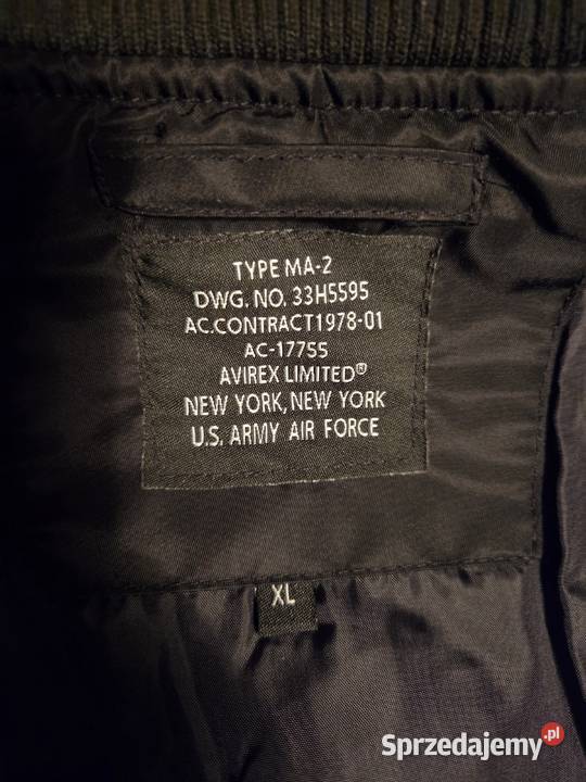 AVIREX Flyers kurtka Lotnicza Pilot Bomber Odzież sportowa