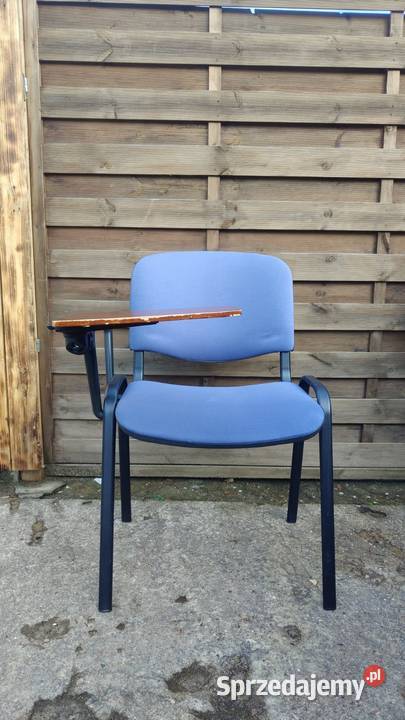 Krzesło ISO konferencyjne niebieskie z pulpitem Warszawa