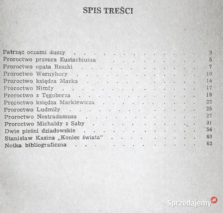 Proroctwa dawne Przepowiednie współczesne Piotr lubelskie Chełm