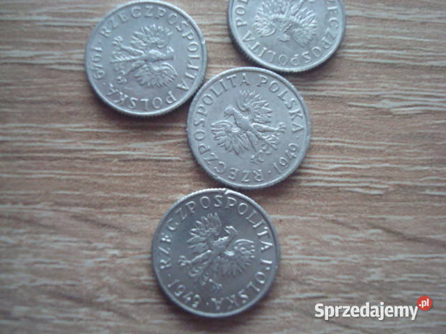 Moneta 1 grosz x 4 1949 Bądkowo