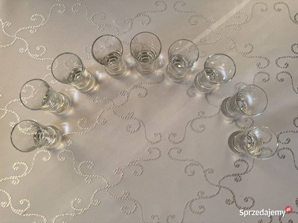 Kieliszki do Wódki 25 ml Komplet 9 Vintage Retro Czerwionka-Leszczyny