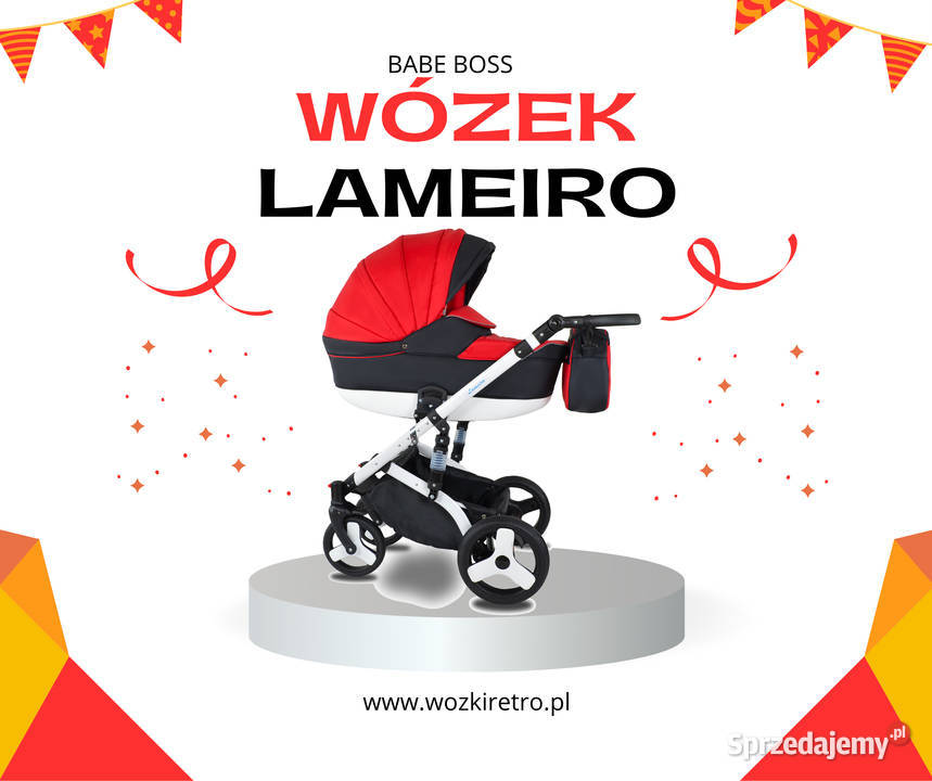 NOWY Wózek Dziecięcy 3w1 Lameiro Wielofunkcyjny Rybnik