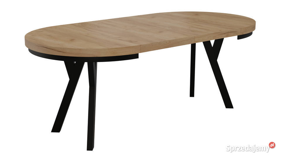 STÓŁ OKRĄGŁY ROZKŁADANY METAL LOFT SALON KUCHNIA Radomsko
