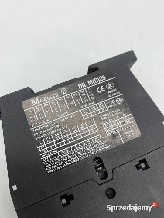 Moeller DILM2501 DIL AXHIC40 Stycznik 25A Warszawa