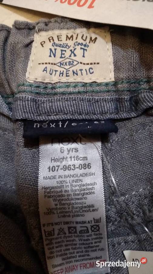 NEXT spodnie wzrost 116 wiek 6lat Kamionka Wielka