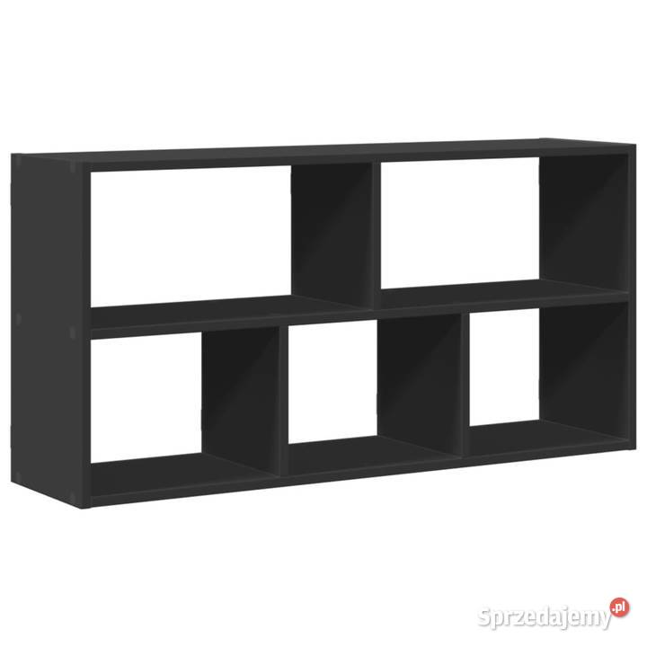 Półka ścienna czarna 100x25x50 materiał Warszawa