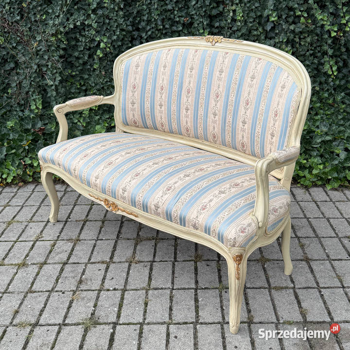 Stylowa pałacowa sofa kanapa Ludwik XVI Rokoko Dobrzany