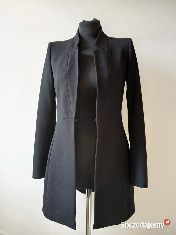 Elegancka marynarkażakiet płaszczyk damskiczarna Kielce