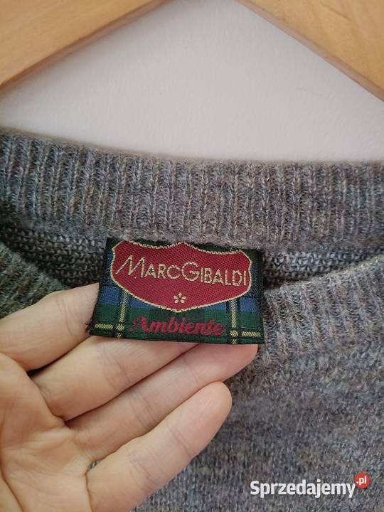 Sweter męski dobra jakość wełny Marc Gibaldi Zabrze