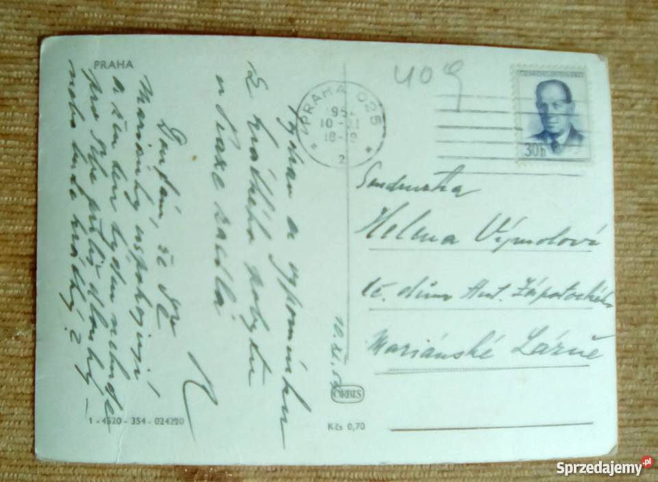 PRAGA WIDOK NA MOST KAROLA NA WEŁTAWIE Piszczac