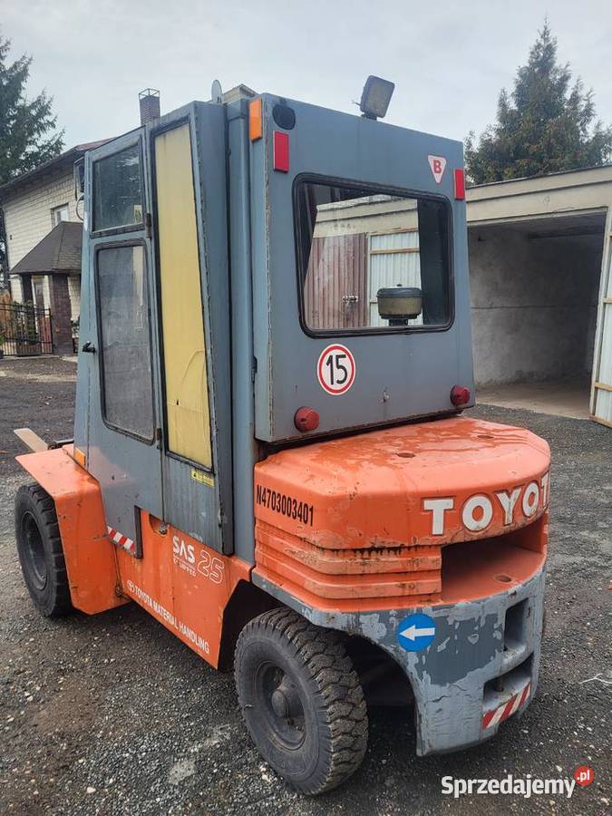 Wózek widłowy Toyota 5FG 25 udźwig 25t przesuw