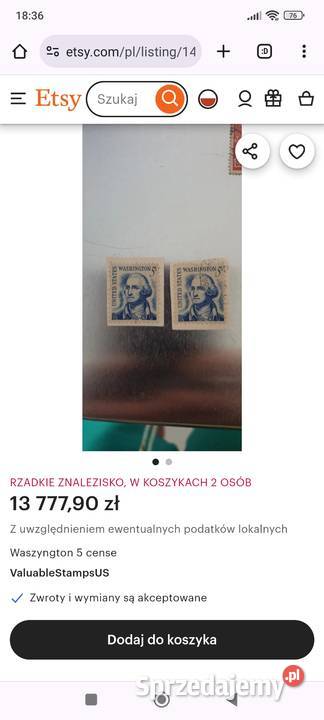 Piękna kolekcja znaczków w rodzinie lat Olsztyn