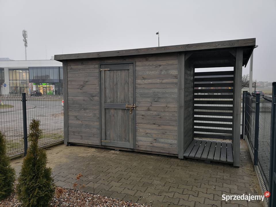 Domek narzędziowy 3 x 15m drewutnia 1 x 15m z Kalety sprzedam