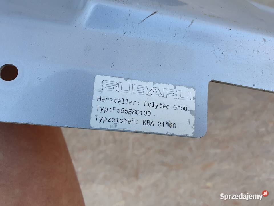 SUBARU FORESTER SPOILER DOKŁADKA ZDERZAKA TYŁ Międzychód