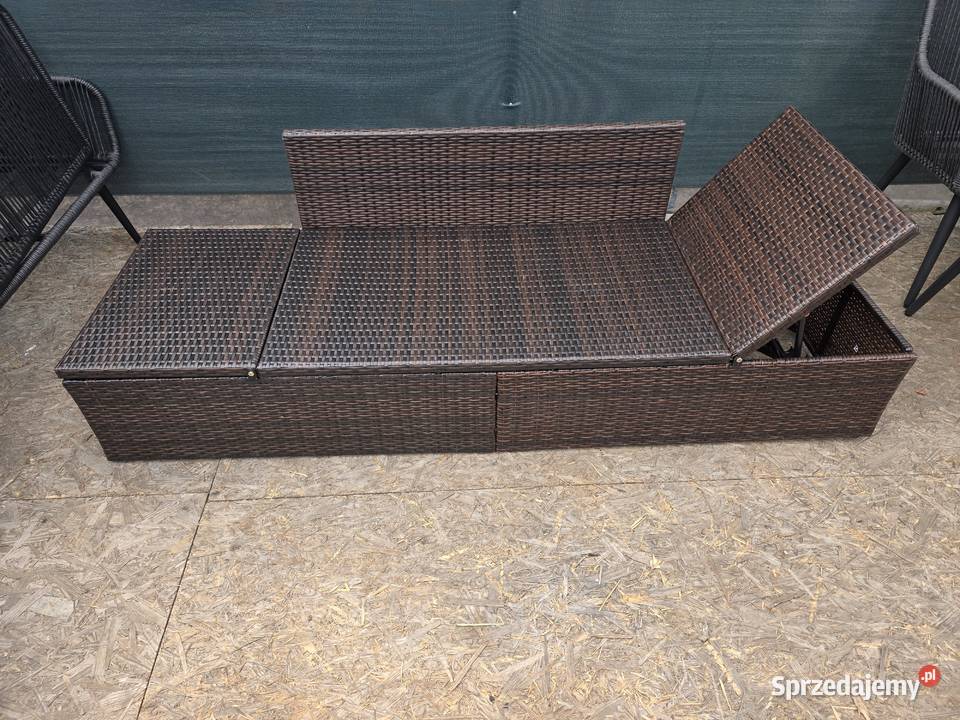 Ławka ogrodowa sofa leżak technorattan regulacja Wschowa