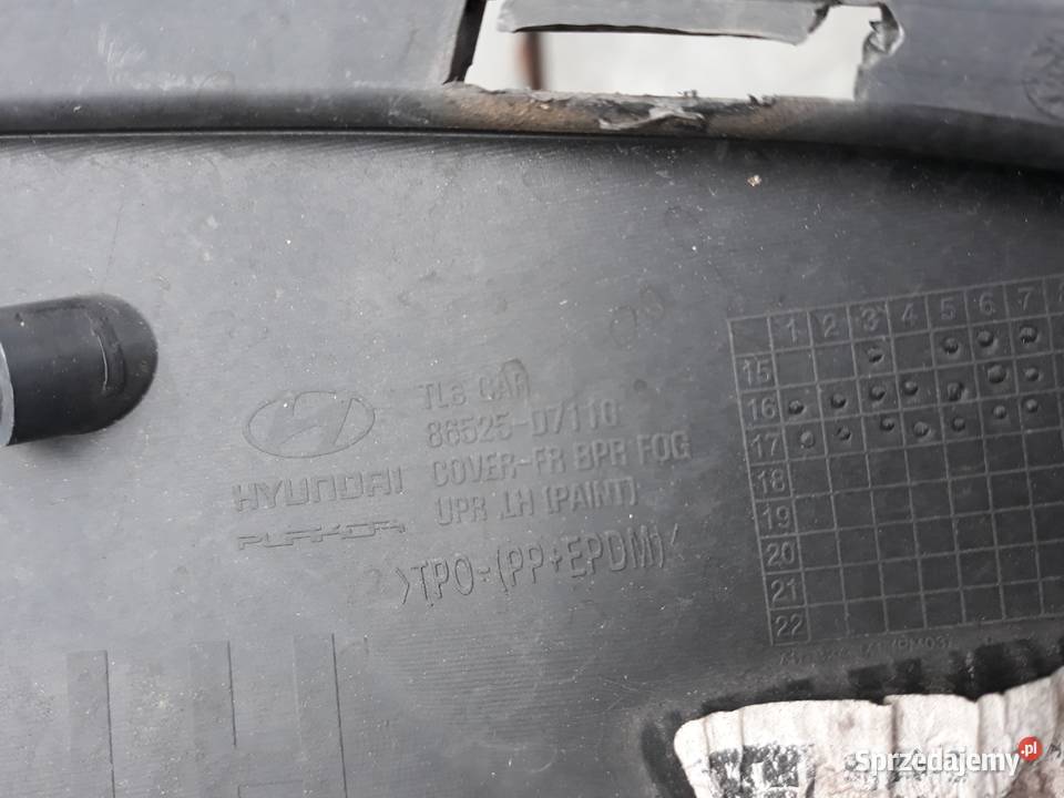 HYUNDAI TUCSON 3 III KRATKA LEWA ZDERZAKA PRZÓD