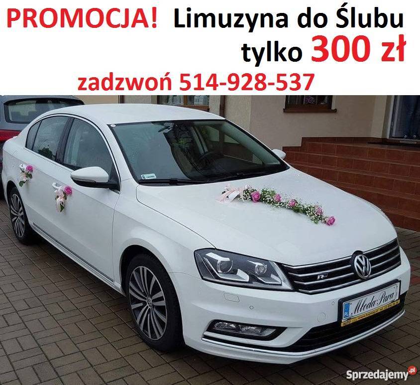 Auto do ślubu Mława 300 zarezerwuj termin