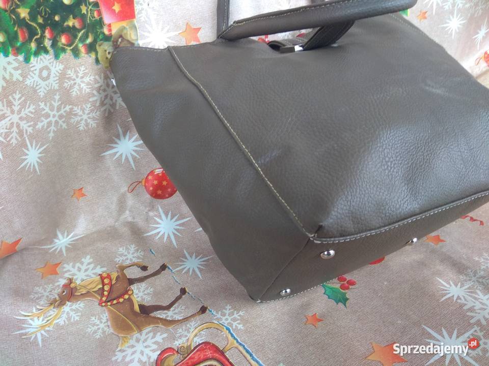 Torba A Kolor zielonobrązowy 39 x 26 Do ręki  Katowice