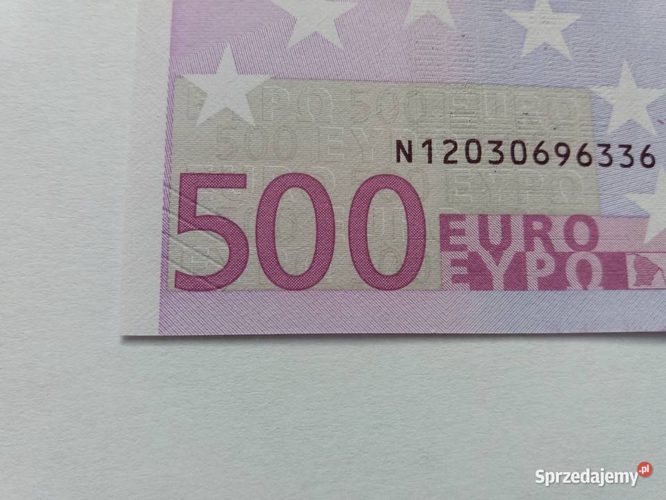 Banknot 500 EURO stan AU I Zawiercie