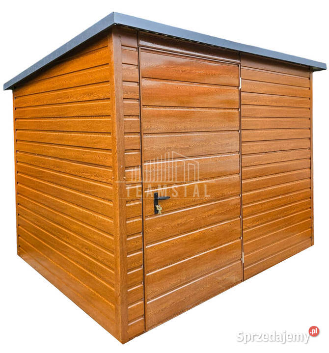 Schowek Domek Ogrodowy 25x2m drzwi Jasny Orzech
