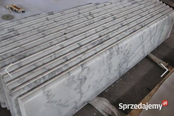 Płyty na schody naturalny kamień BIAŁY MARMUR Łask