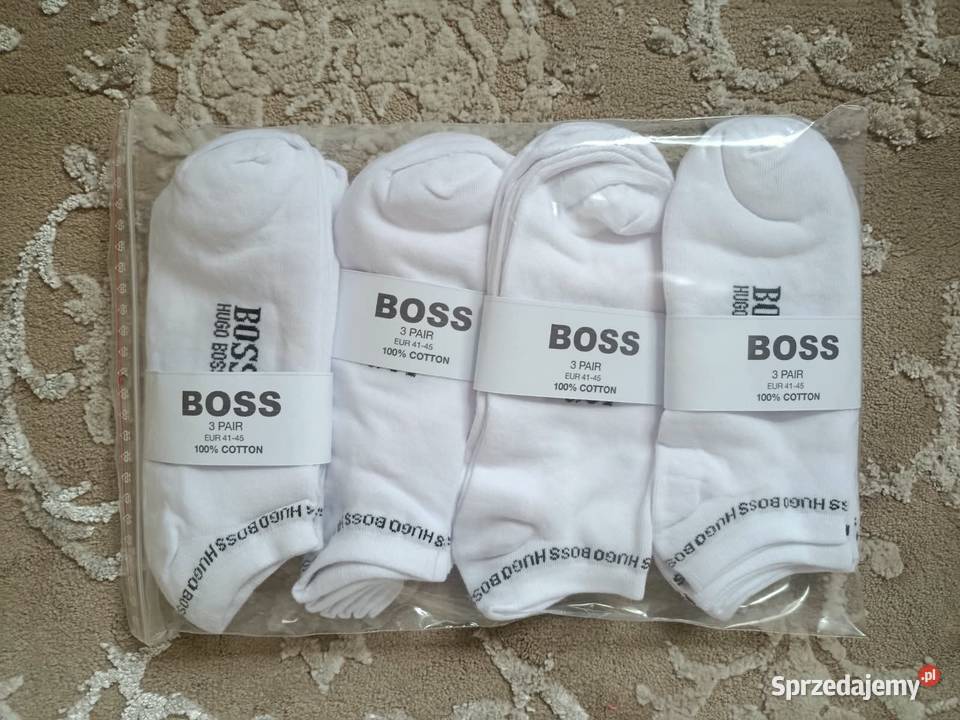 Komplet skarpetki męskie stopki Hugo Boss 4145 podlaskie