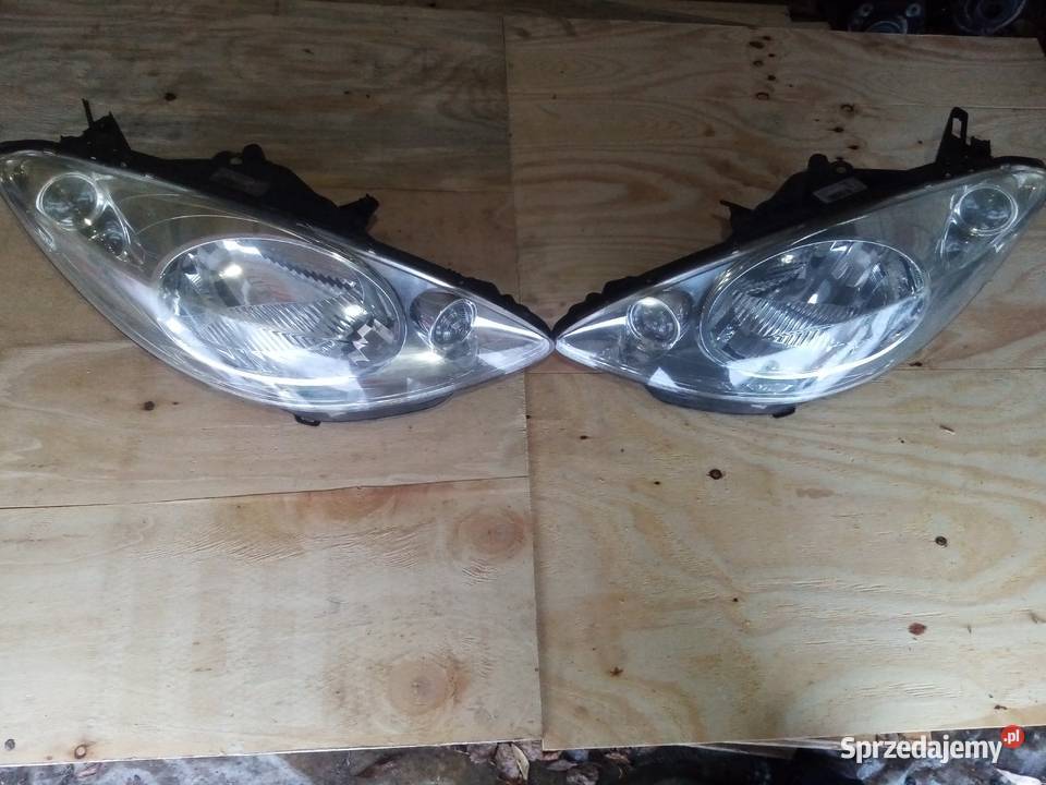 Lampy przód L i R Peugeot 1007 orginalne inne Łódź