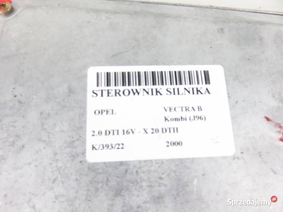 STEROWNIK OPEL VECTRA B 20 DTI 16V 0281001874 osobowe małopolskie