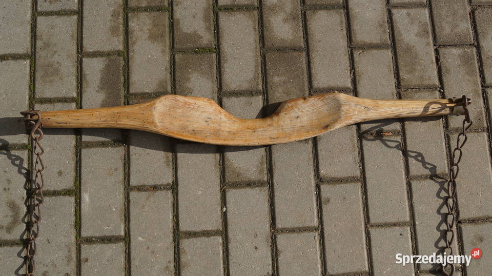 Stare drewniane nosidło do wody siudy Mrowino