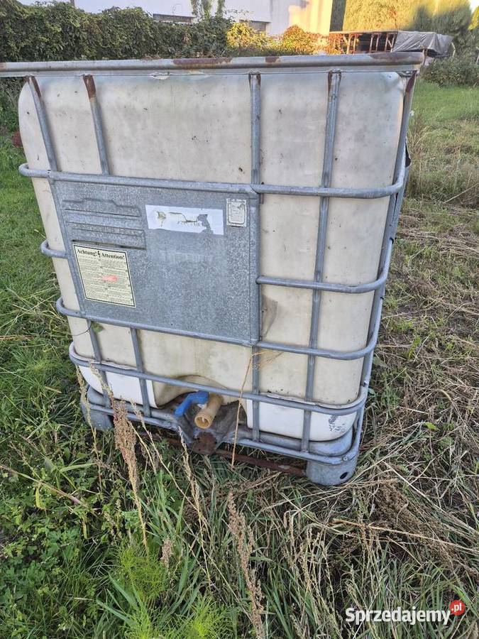 Zbiornik 1000 l w koszu metalowym Gdynia