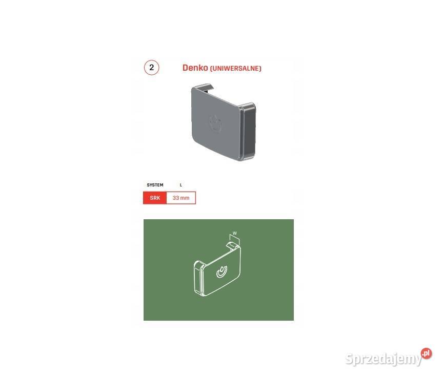 Krop uniwersalne denko rynny kwadratowej 135 PVC Materiały budowlane Hajnówka
