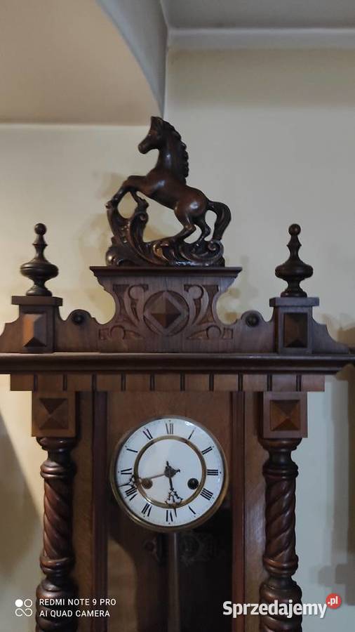 Stary zegar wiszący CB ładny eklektyk Mikołów