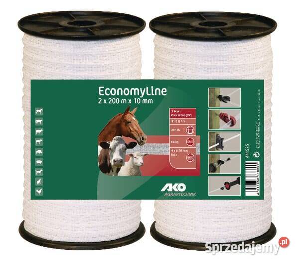 Taśma Economy Line 10 mm dwupak 2 x 200 m 441525 Pozostałe Kamionna