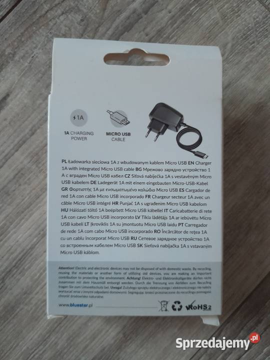 Ładowarka sieciowa Blue Star Lite z kablem micro Wieliczka
