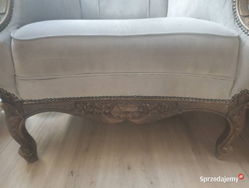 Fotele uszaki w stylu Ludwikowskim antyk dolnośląskie Wrocław