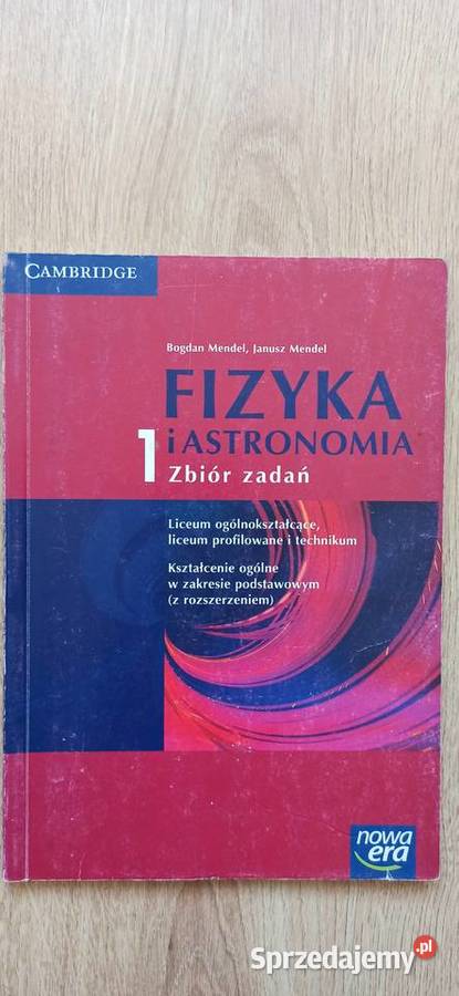 Mendel Fizyka i astronomia zbiór zadań 13 Podręczniki małopolskie